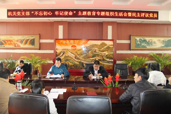 隴運(yùn)集團(tuán)公司機(jī)關(guān)黨支部召開(kāi)“不忘初心、牢記使命”主題教育專題組織生活會(huì)和民主評(píng)議黨員會(huì)